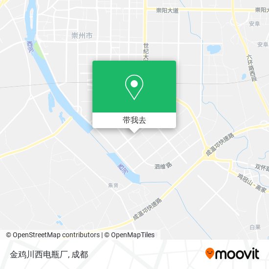 金鸡川西电瓶厂地图