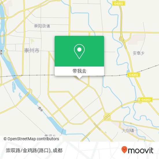 崇双路/金鸡路(路口)地图