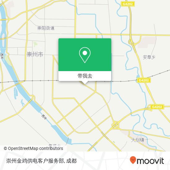 崇州金鸡供电客户服务部地图