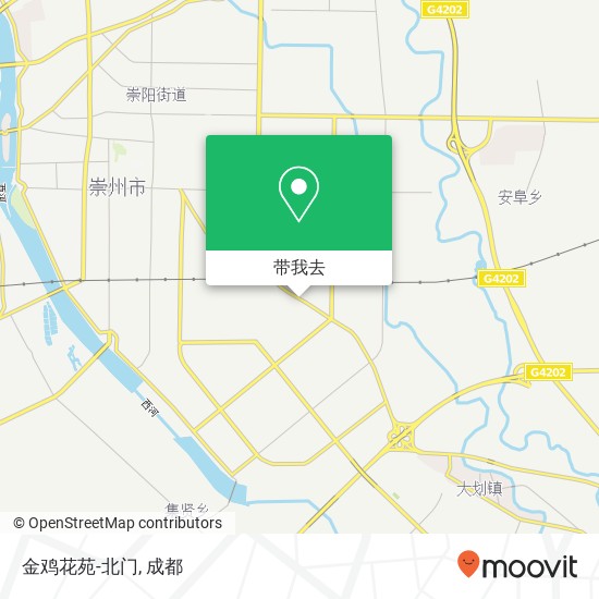 金鸡花苑-北门地图