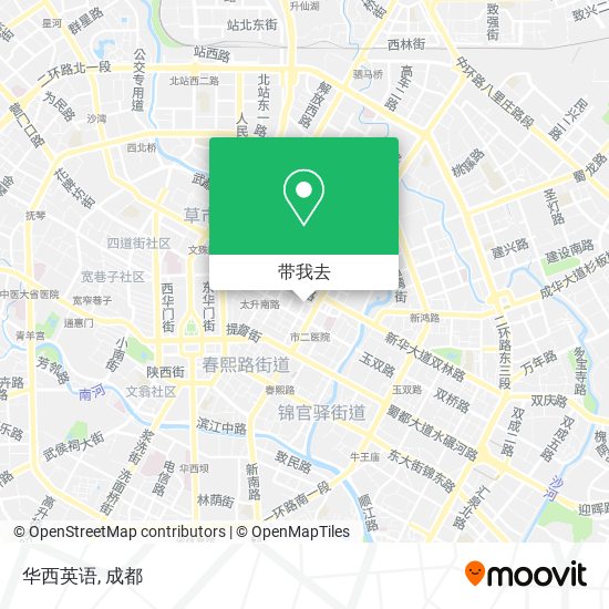 华西英语地图