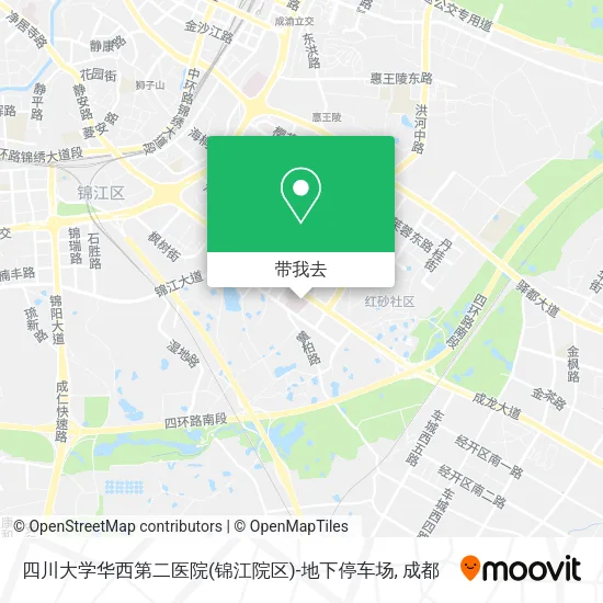 四川大学华西第二医院(锦江院区)-地下停车场地图