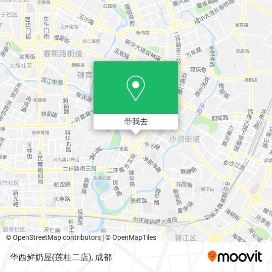 华西鲜奶屋(莲桂二店)地图