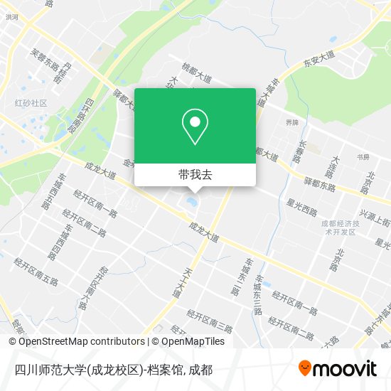 四川师范大学(成龙校区)-档案馆地图