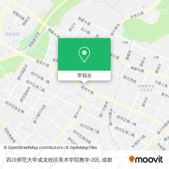 四川师范大学成龙校区美术学院教学-2区地图