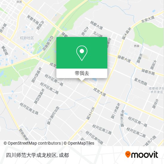 四川师范大学成龙校区地图