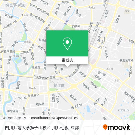 四川师范大学狮子山校区-川师七教地图