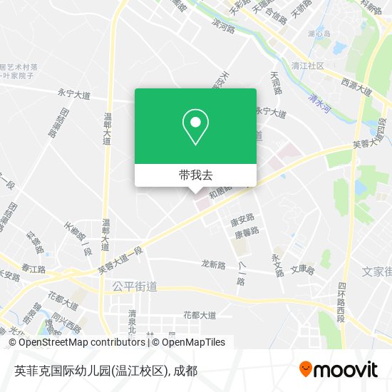 英菲克国际幼儿园(温江校区)地图