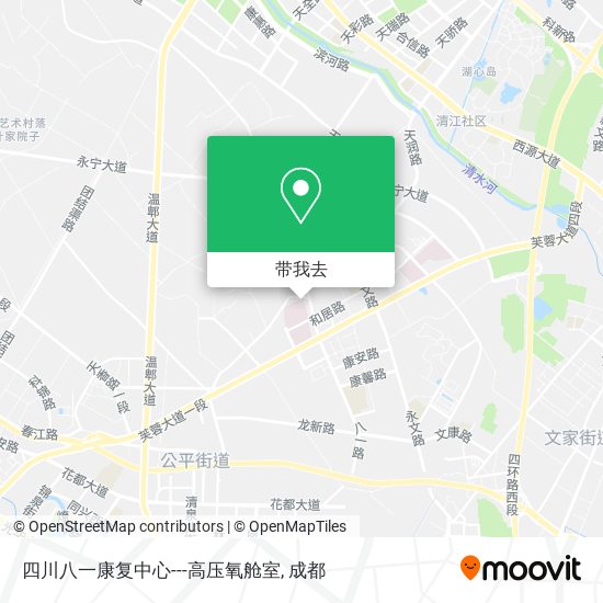 四川八一康复中心---高压氧舱室地图