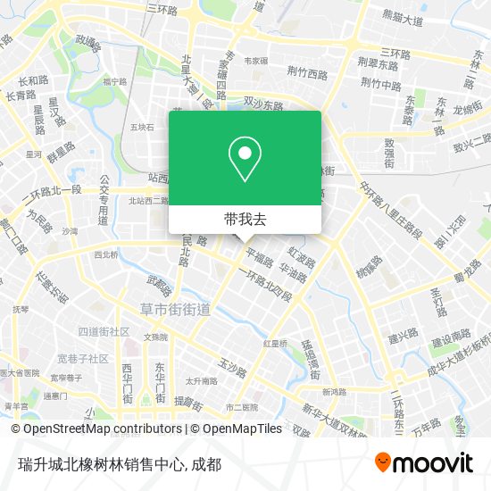 瑞升城北橡树林销售中心地图
