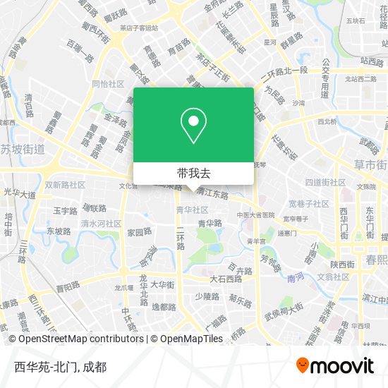 西华苑-北门地图