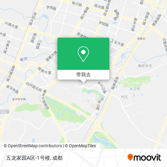 五龙家园A区-1号楼地图