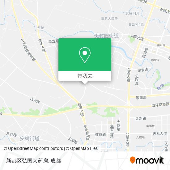 新都区弘国大药房地图