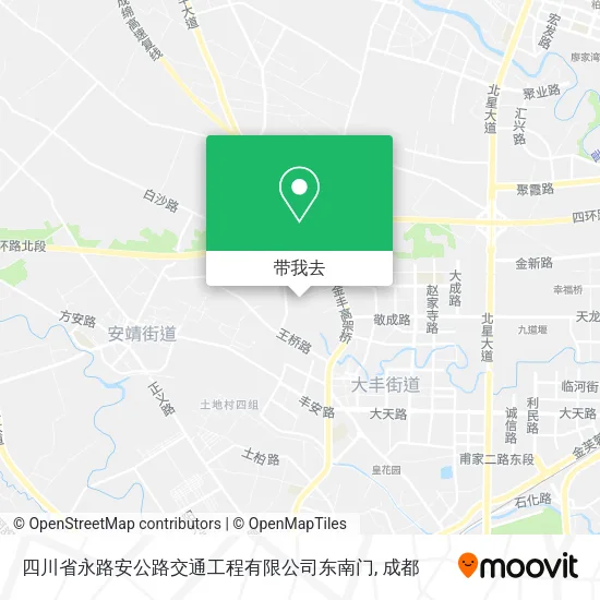 四川省永路安公路交通工程有限公司东南门地图