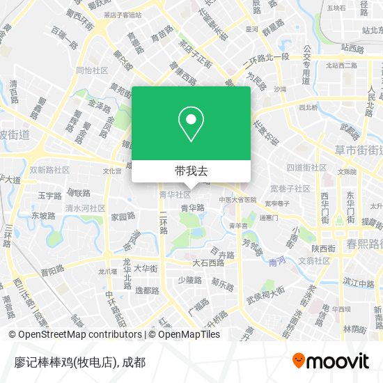 廖记棒棒鸡(牧电店)地图
