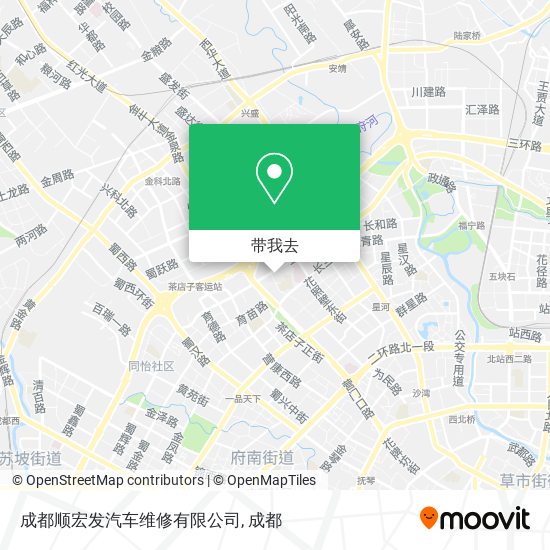 成都顺宏发汽车维修有限公司地图