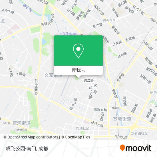 成飞公园-南门地图