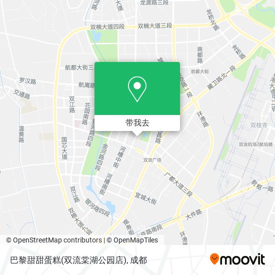 巴黎甜甜蛋糕(双流棠湖公园店)地图