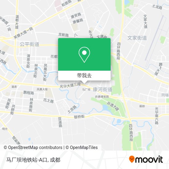 马厂坝地铁站-A口地图