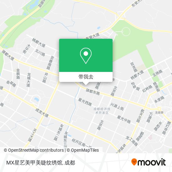 MX星艺美甲美睫纹绣馆地图