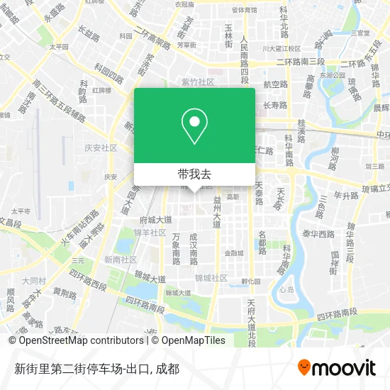 新街里第二街停车场-出口地图
