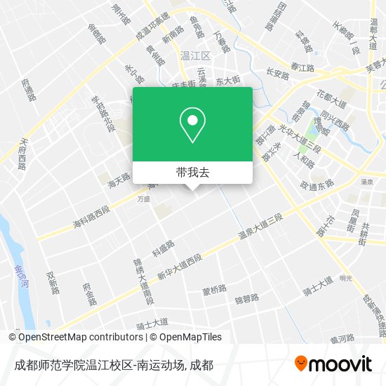 成都师范学院温江校区-南运动场地图