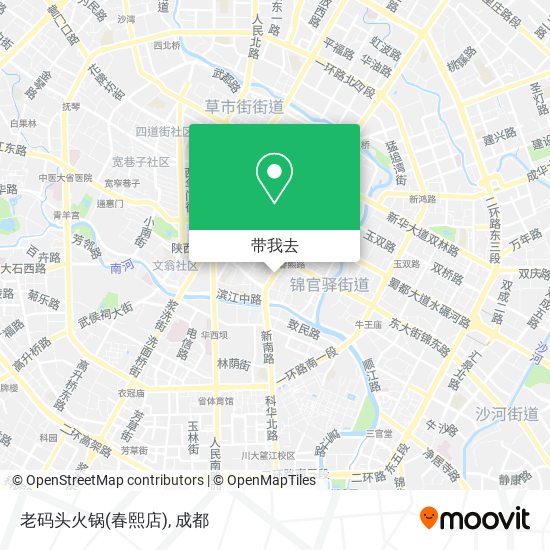 老码头火锅(春熙店)地图