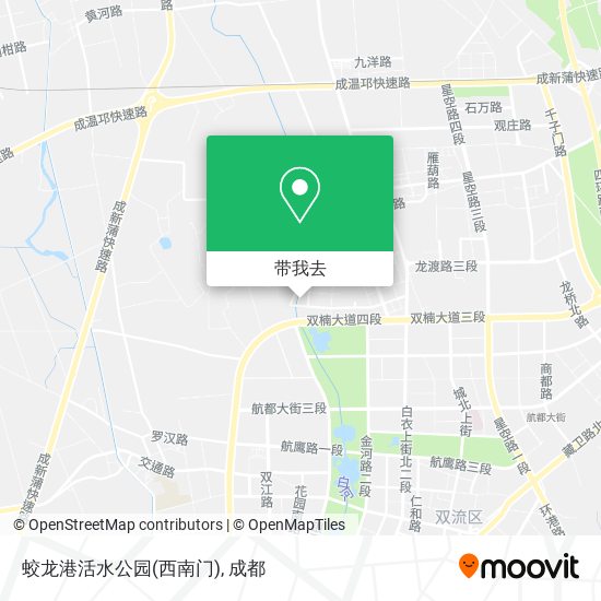 蛟龙港活水公园(西南门)地图