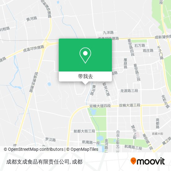 成都支成食品有限责任公司地图