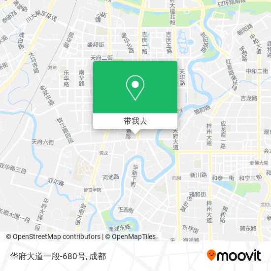 华府大道一段-680号地图