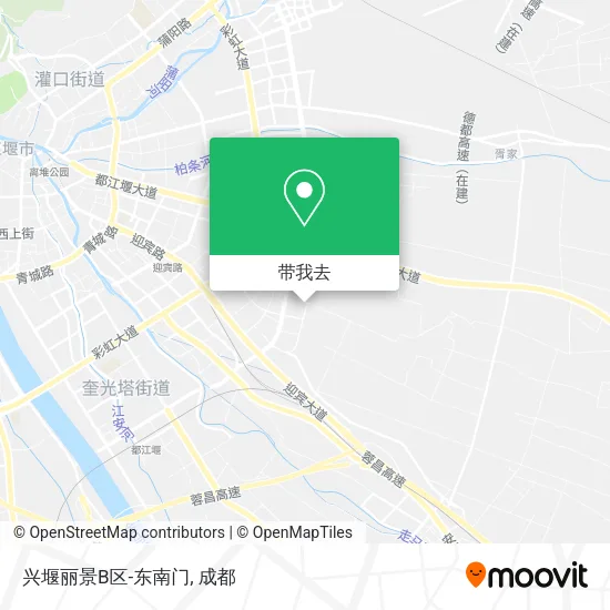兴堰丽景B区-东南门地图