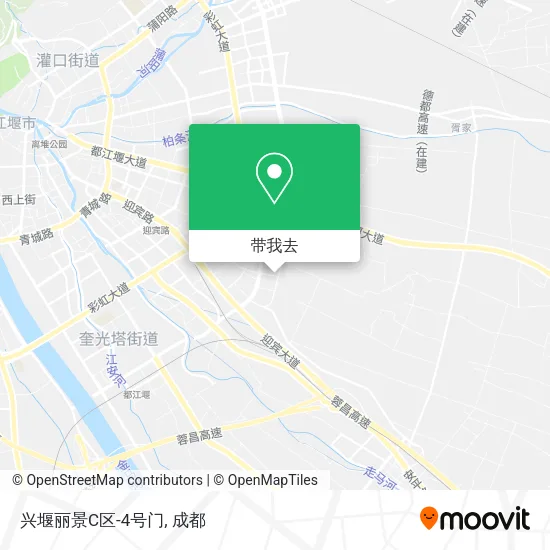 兴堰丽景C区-4号门地图