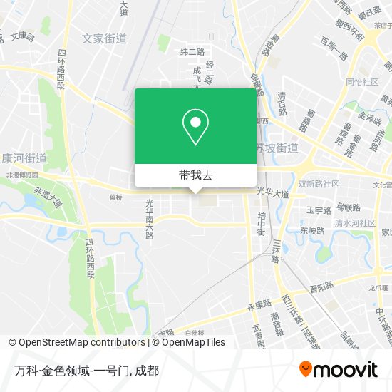万科·金色领域-一号门地图