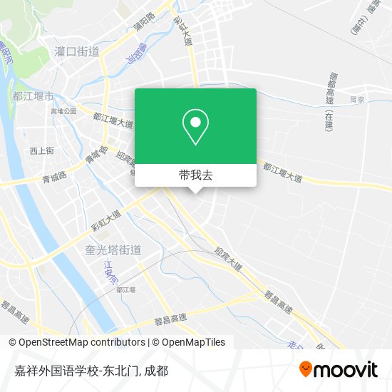嘉祥外国语学校-东北门地图