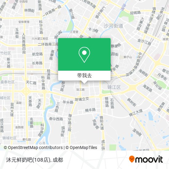 沐元鲜奶吧(108店)地图