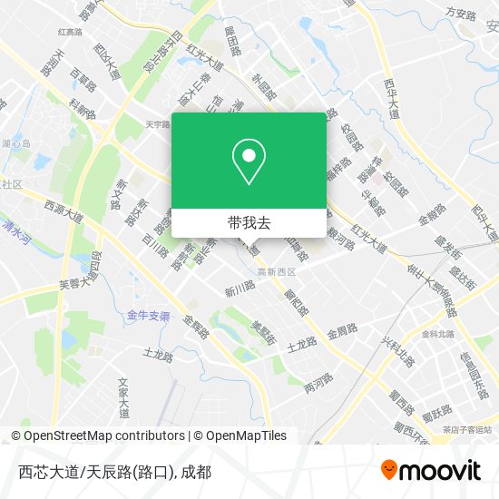 西芯大道/天辰路(路口)地图