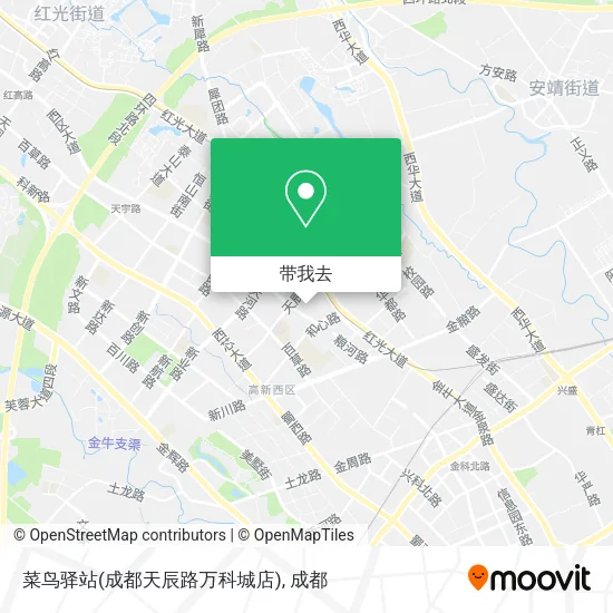 菜鸟驿站(成都天辰路万科城店)地图