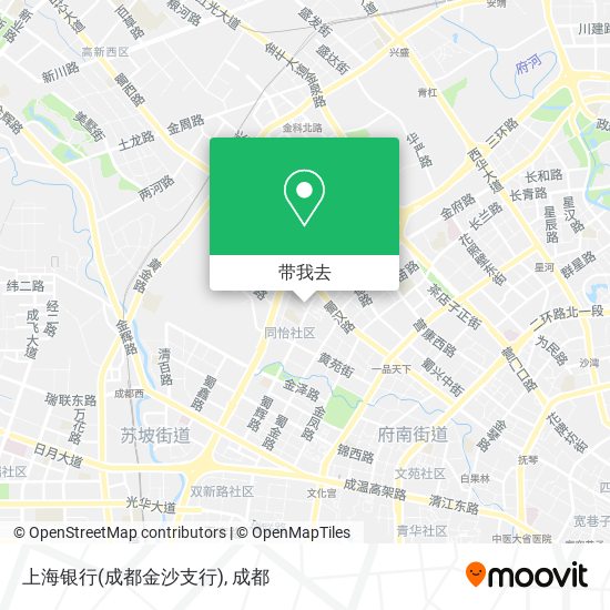 上海银行(成都金沙支行)地图