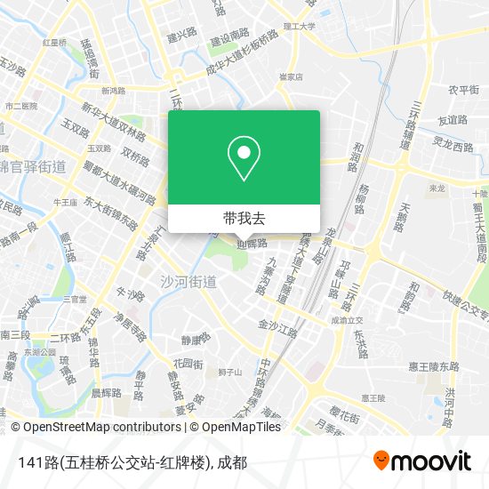 141路(五桂桥公交站-红牌楼)地图