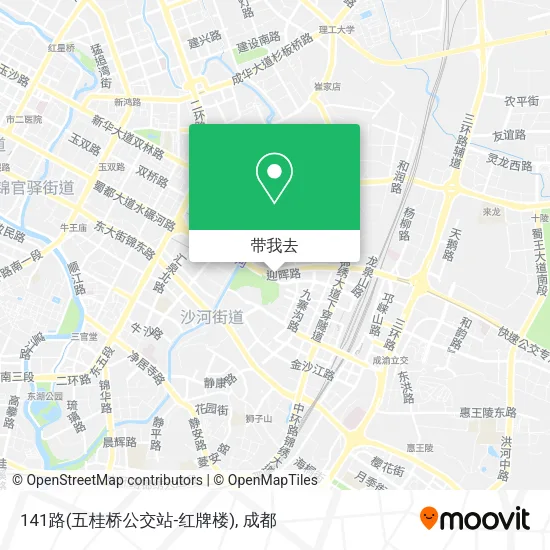 141路(五桂桥公交站-红牌楼)地图