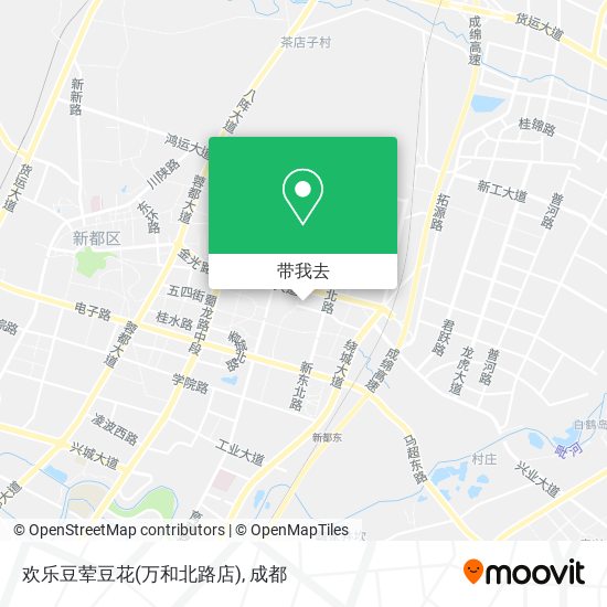 欢乐豆荤豆花(万和北路店)地图