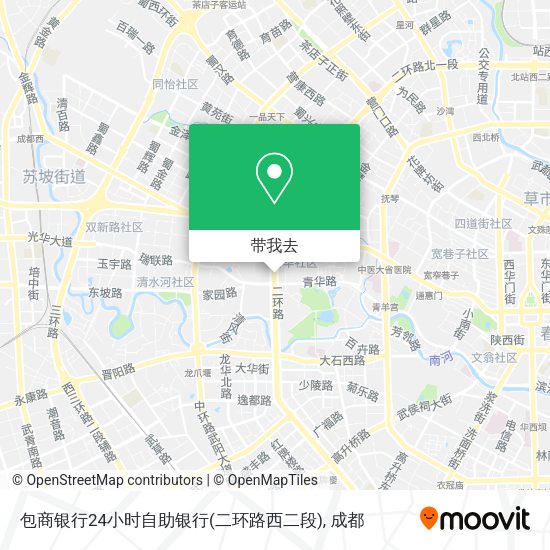 包商银行24小时自助银行(二环路西二段)地图