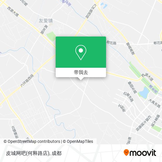 皮城网吧(何释路店)地图