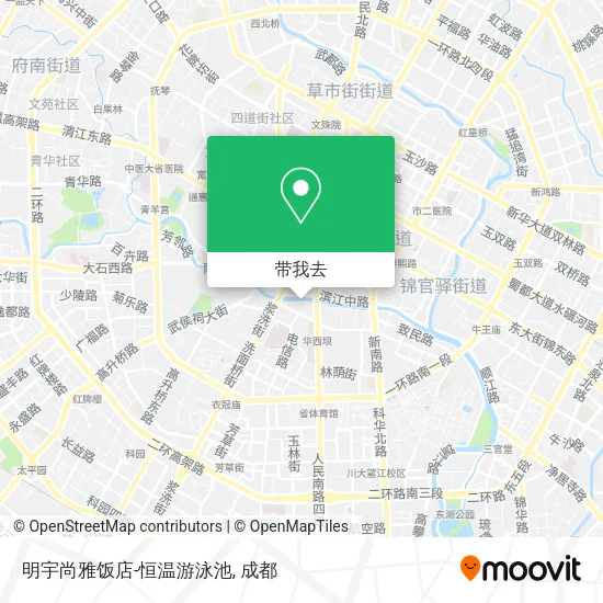明宇尚雅饭店-恒温游泳池地图
