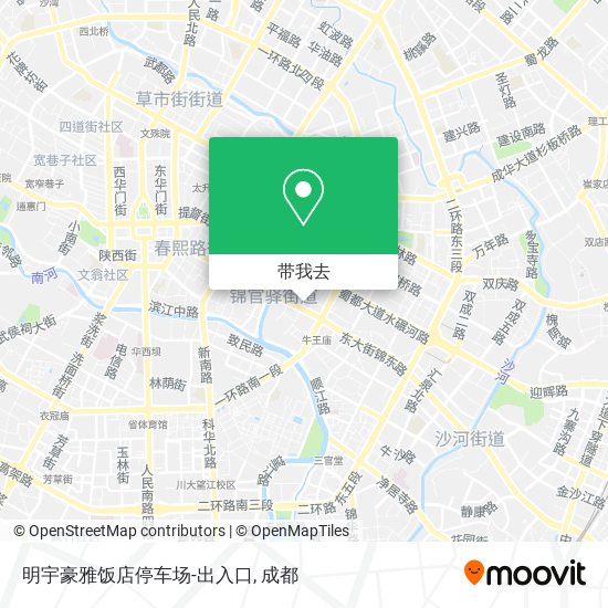 明宇豪雅饭店停车场-出入口地图