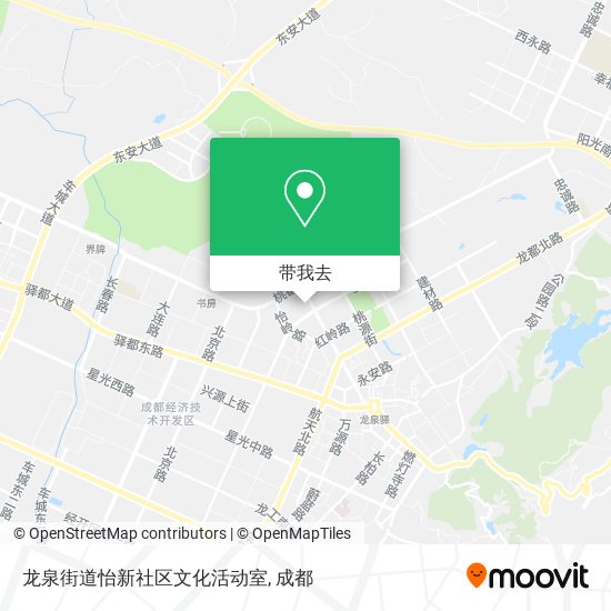 龙泉街道怡新社区文化活动室地图
