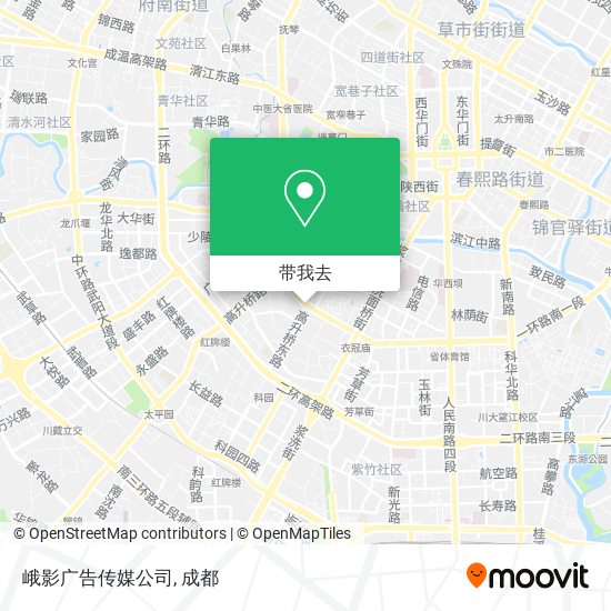 峨影广告传媒公司地图