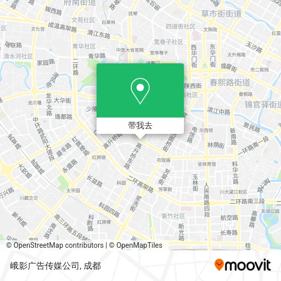 峨影广告传媒公司地图