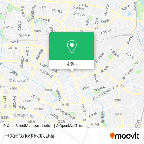 世家卤味(桃溪路店)地图