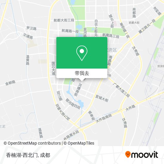 香楠湖-西北门地图